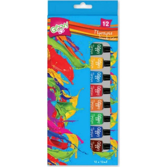Τέμπερες Groovy 12 χρωμάτων 12ml / 0.76.008